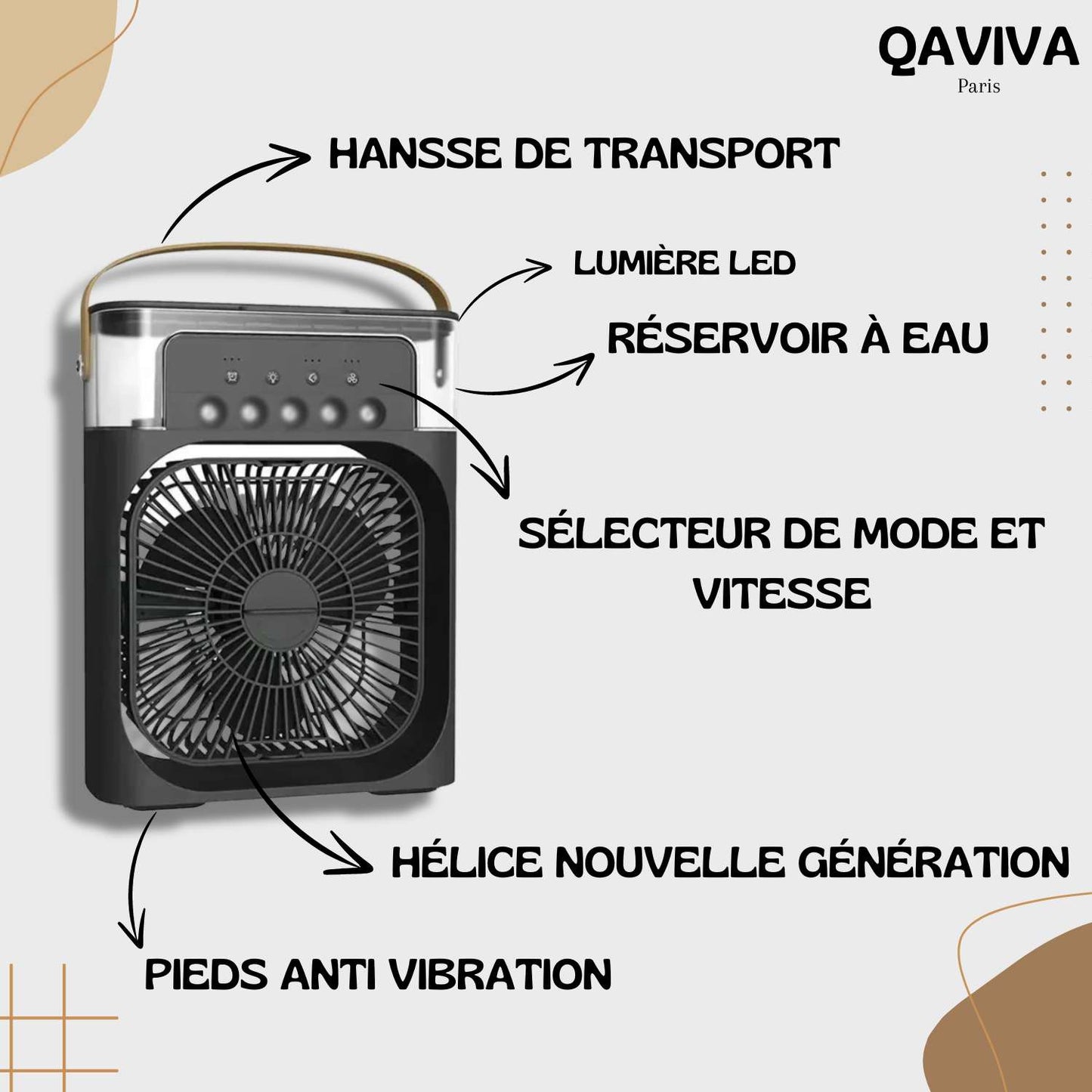 FrostiCool™ - Climatiseur Portable 3-en-1